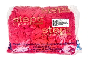 Stopki jednorazowe różowe 500 sztuk